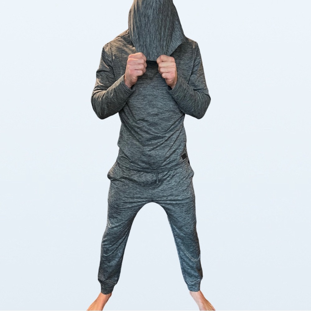 NWT Abercrombie & Fitch Airknit Jogger Suit in Heather Green, Men’s Size XL